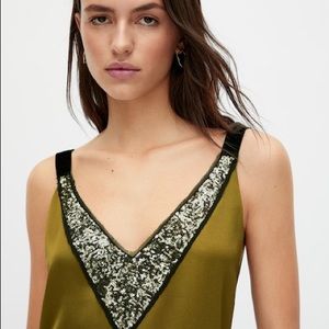 ISO Massimo Dutti Strappy Long Dress with Sequin Detail. Size XS or S!